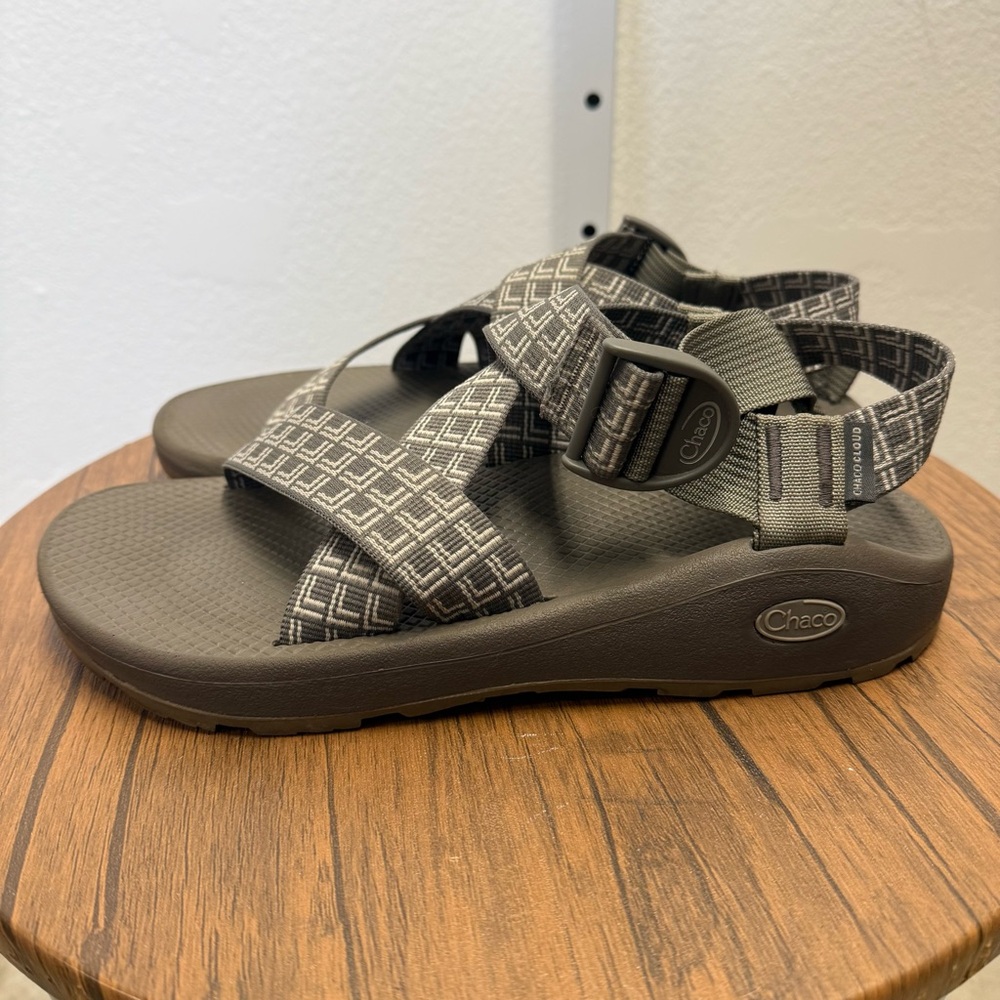 Chaco Men’s Mega Z Cloud‎ Sport Sandals Black Gray Size 10